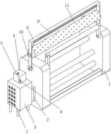 一種分切機(jī)用的除塵裝置的制作方法 一種分切機(jī)用的除塵裝置的制作方法