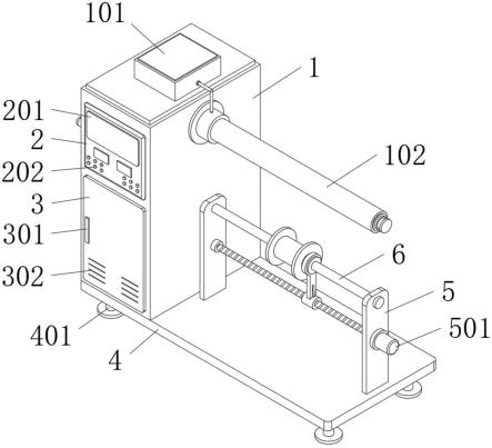 一種塑料膜分切機機械式漲軸收邊機的制作方法 一種塑料膜分切機機械式漲軸收邊機的制作方法
