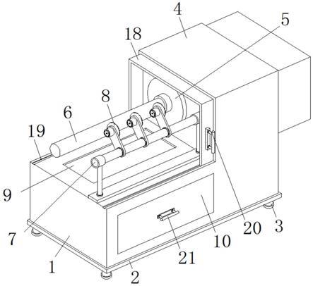 一種具有廢料回收功能的紙管加工用分切機(jī)的制作方法 一種具有廢料回收功能的紙管加工用分切機(jī)的制作方法
